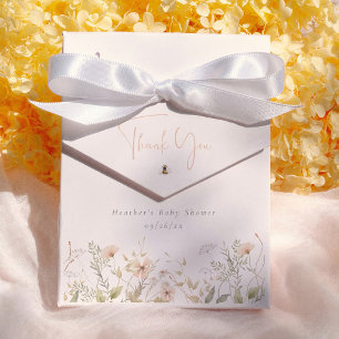 A Little Wildflower Girl Baby Shower Thank You Favor Box