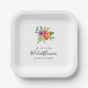 A little wildflower is on it's way! paper plate