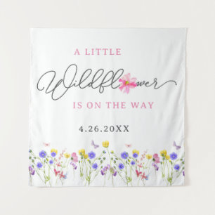 A Little Wildflower Is On The Way Backdrop Tapestry