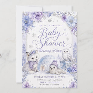 A Little Winter Wish Baby Shower Invitation