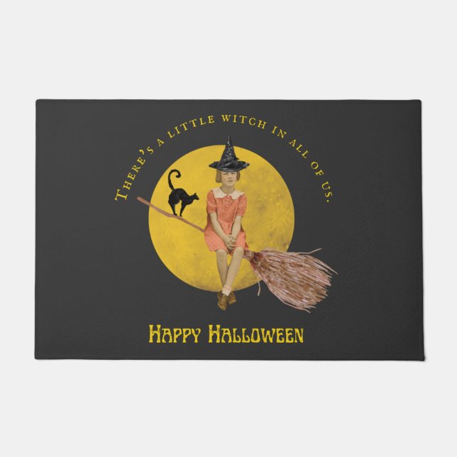 A Little Witch In All Of Us Halloween  Doormat (Front)