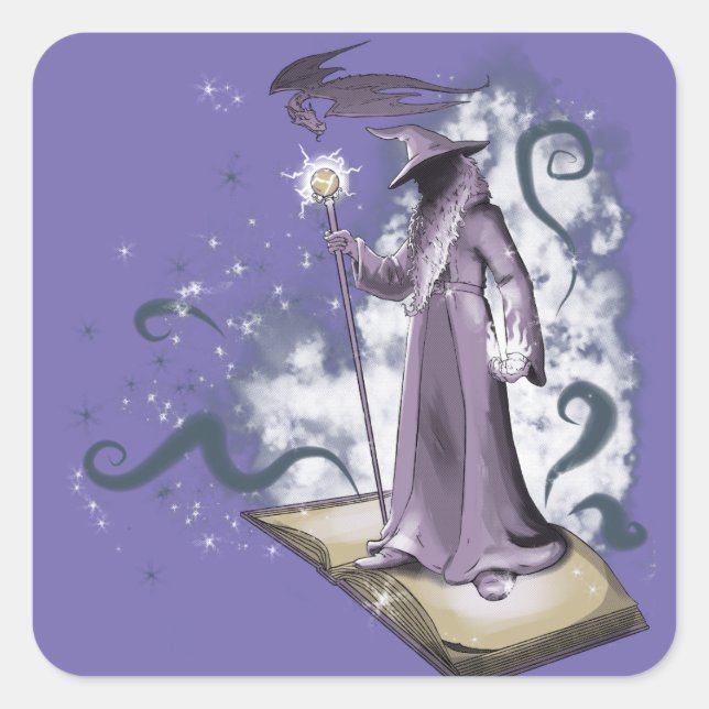 A Little Wizardry Square Sticker (Front)