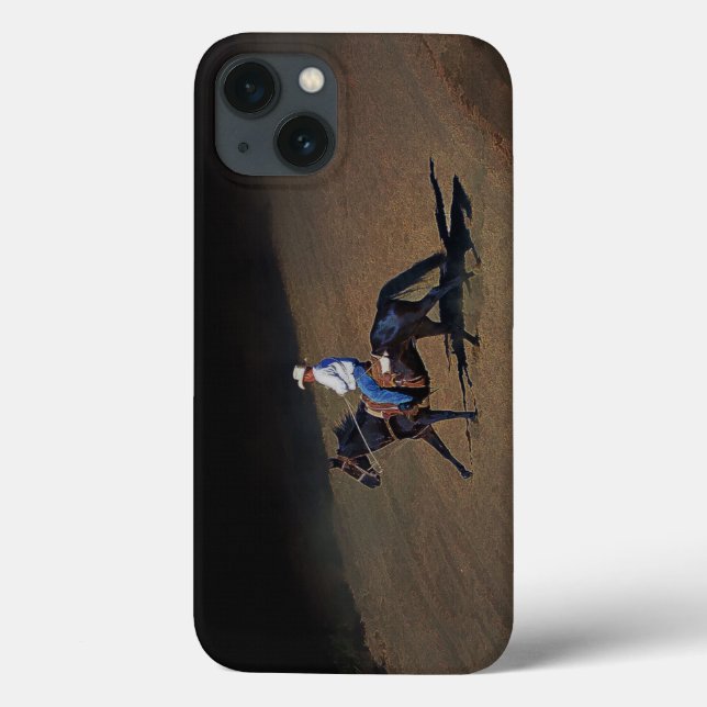 A Lone Cowboy and His Horse Art on Device Cases (Back)