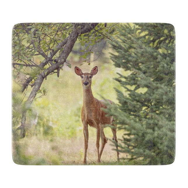 A Lone Deer  Cutting Board (Front)