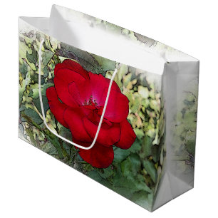A lonely rose large gift bag
