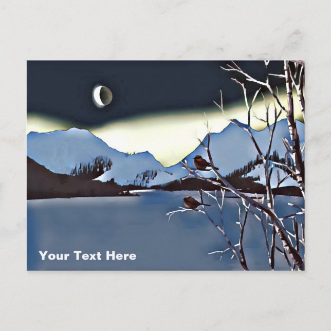 A Long Cold Night Postcard (Front)