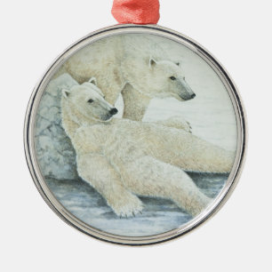 A long days night metal ornament