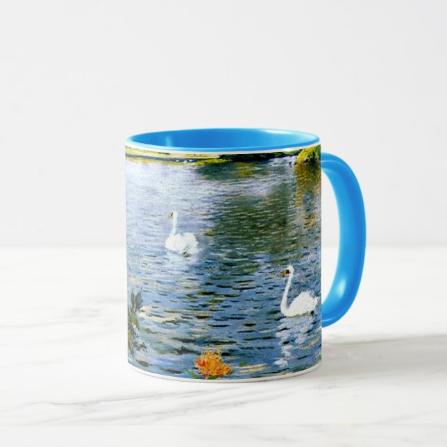 A Long Island Lake, fine art, Mug (Front Right)