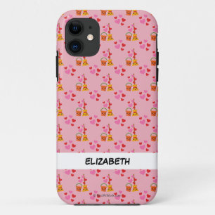 A Long Lasting Love Pattern   Add Your Name iPhone 11 Case