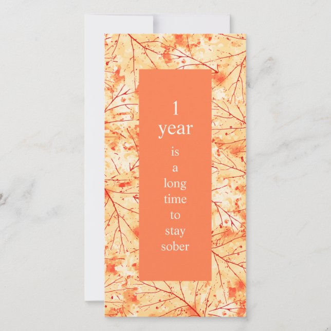 A Long Time to Stay Sober Sobriety Anniversary Card (Front)