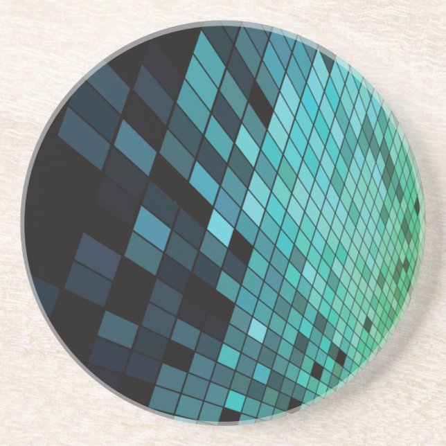 A Long Way Down in Blue and Green Coaster (Front)