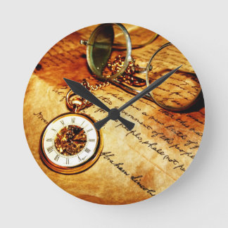 A Look Back Round Clock