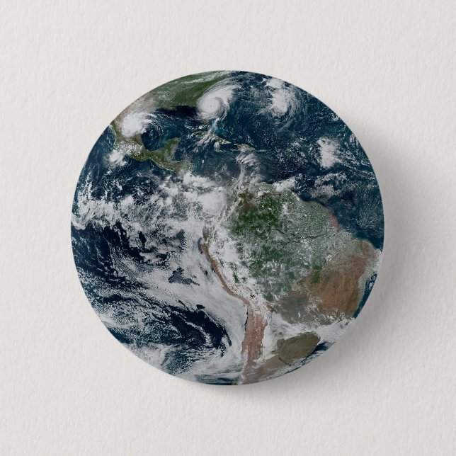 A Loose Chain Of Tropical Cyclones 2 Inch Round Button (Front)