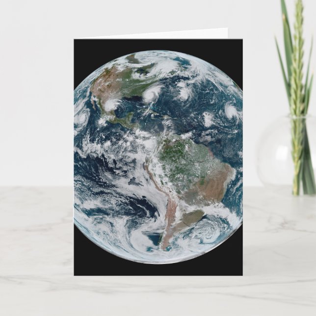 A Loose Chain Of Tropical Cyclones Card (Front)