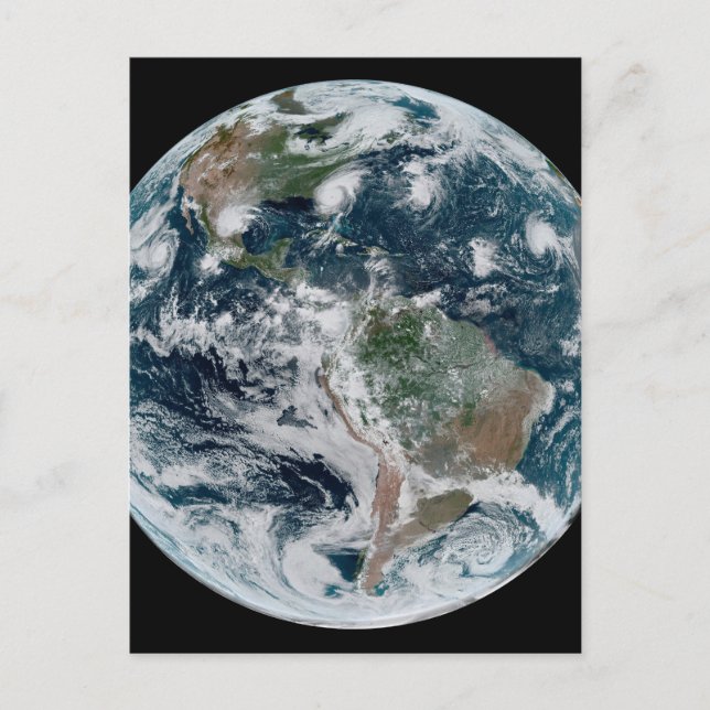 A Loose Chain Of Tropical Cyclones Postcard (Front)