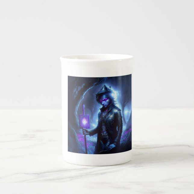 A Lost Soul Wanders The Night Forest Bone China Mug (Front)