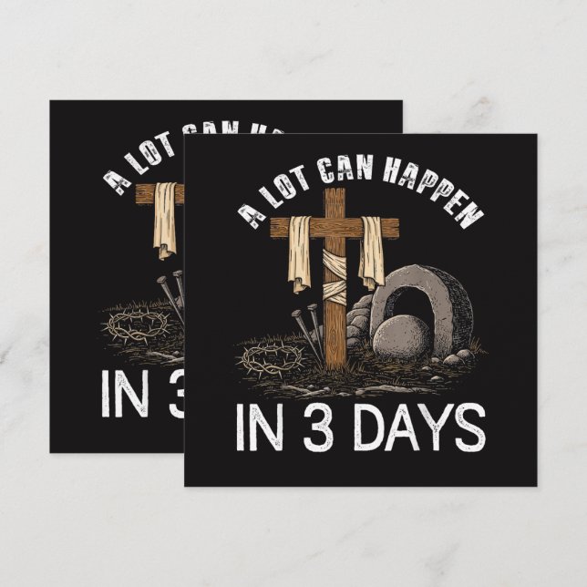 A Lot Can Happen In 3 Days Easter Religious (Front/Back)