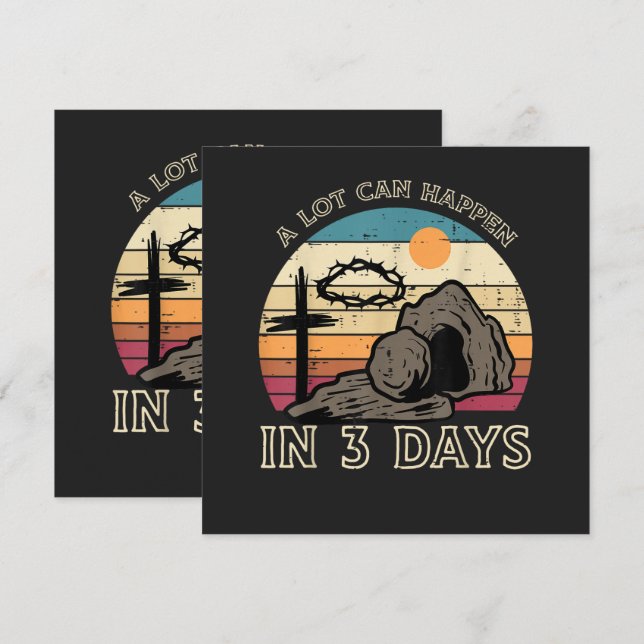 A Lot Can Happen in 3 Days Easter Religious (Front/Back)