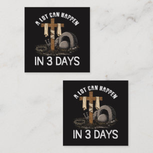 A Lot Can Happen In 3 Days Easter Religious Card