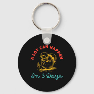 A Lot Can Happen In 3 Days Egg Easter Keychain