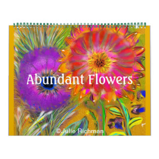 A Lot of Abundant Flowers Calendar
