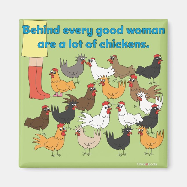 A Lot of Chickens Magnet (Front)