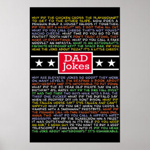A lot of dad jokes poster
