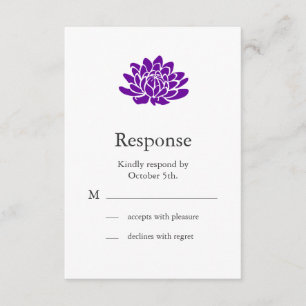 A Lotus Flower RSVP (purple)