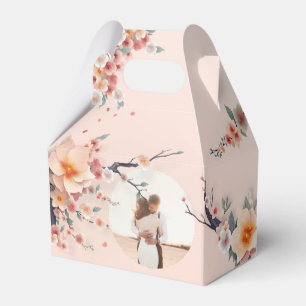 A Love Blossoming Under the Cherry Trees Favor Box