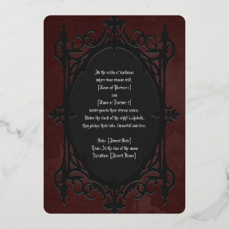 A Love Eternal, A Night Divine - Wedding Invite