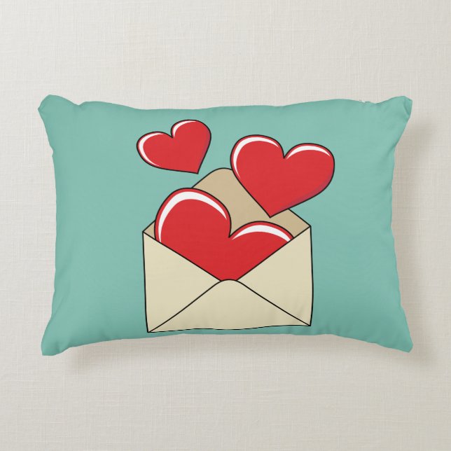 A Love Letter Accent Pillow (Front)
