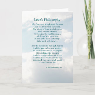 A Love Poem Card