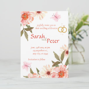 A Love Story Begins – Join Us for Our Wedding Cele Holiday Card