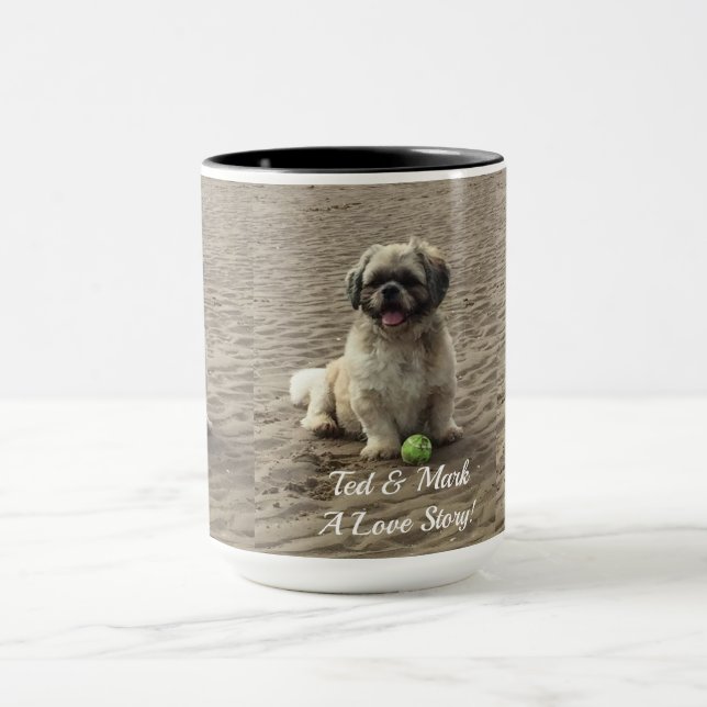 A Love Story - editable text and picture Mug (Center)