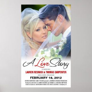 A Love Story - Poster photo Mariage