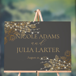 "A Love Story Unfolds: Our Wedding Acrylic Sign