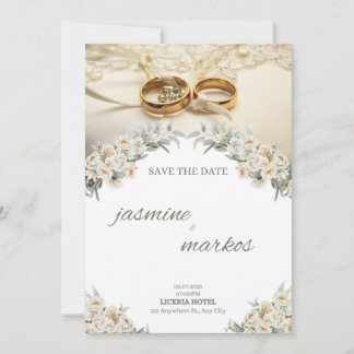 A Love Written in Time Invitation