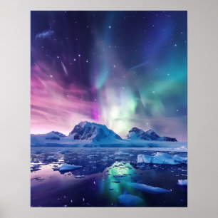 A lovely Aurora Borealis  Poster