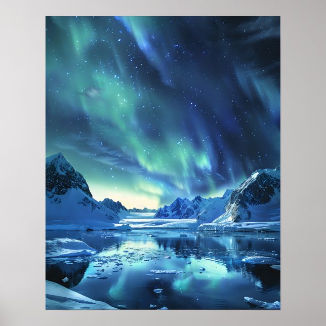 A lovely Aurora Borealis  Poster (Front)