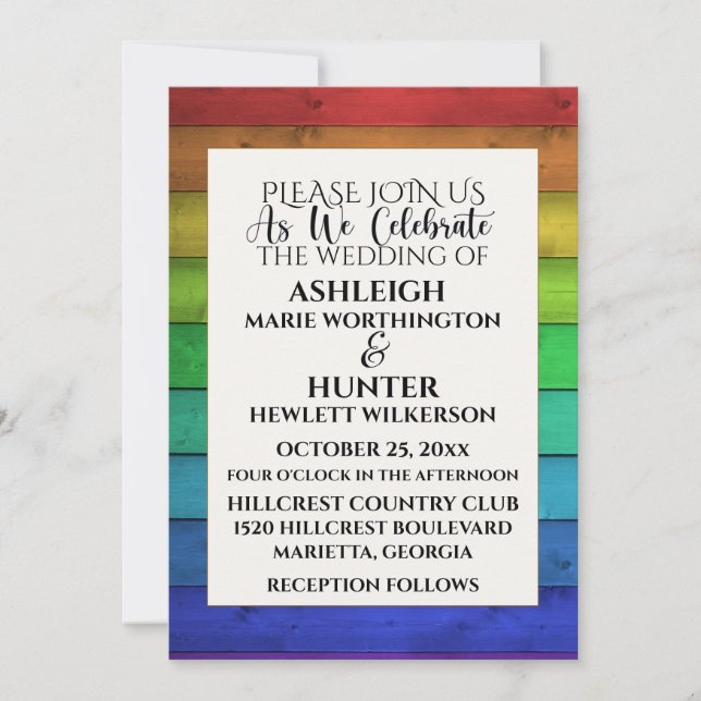 A Lovely Day For A Wedding - Invitation (Front)