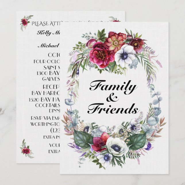 A Lovely Day For A Wedding - Invitation (Front/Back)