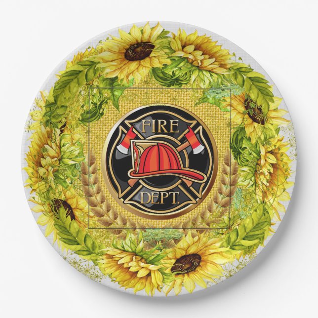 A Lovely Day For A Wedding or Any Pretty Occasion Paper Plate (Front)