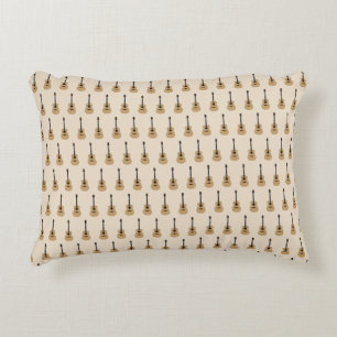 A lovely guitar accent pillow