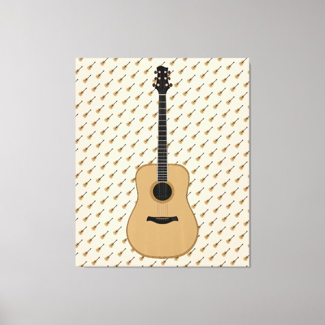 A lovely guitar canvas print (Front)