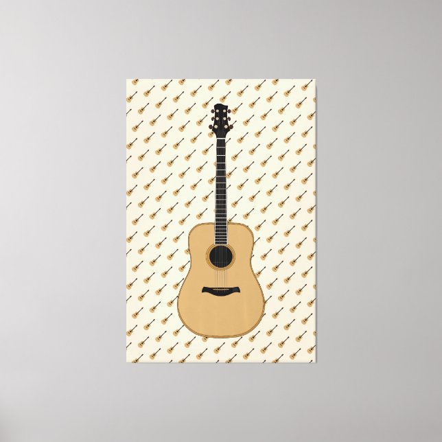 A lovely guitar canvas print (Front)