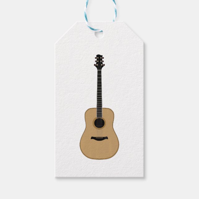 A lovely guitar gift tags (Front)