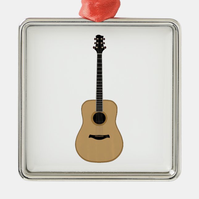 A lovely guitar metal ornament (Front)