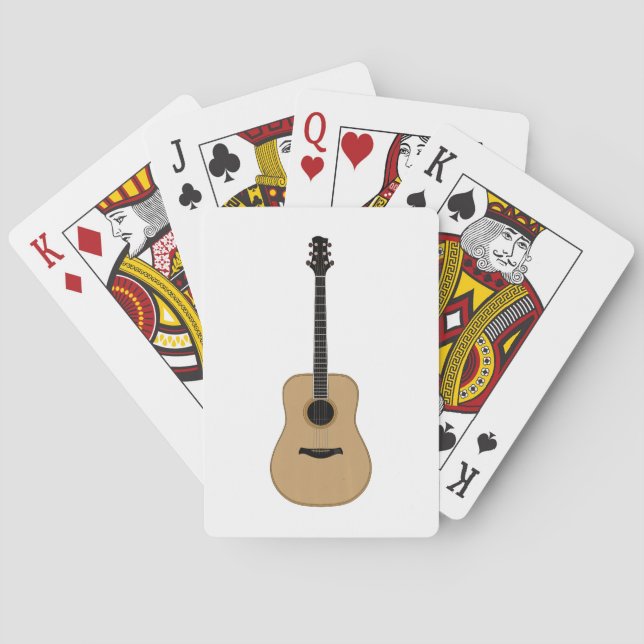 A lovely guitar playing cards (Back)