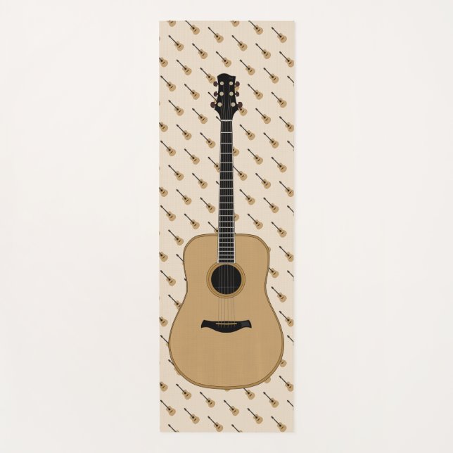 A lovely guitar yoga mat (Front)