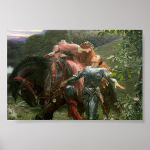 A lovely lady and her knight poster